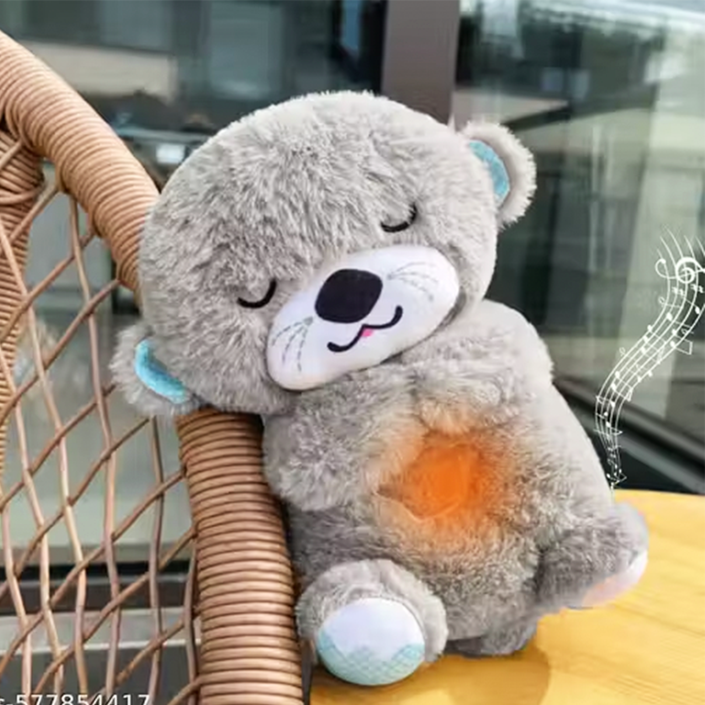 Max Bazaar Breathing Teddy Bear β Soothing Plush Toy with Music & Light