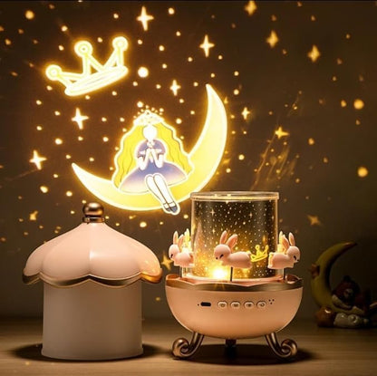 Rotating Cabin Projector Lamp (With Music)