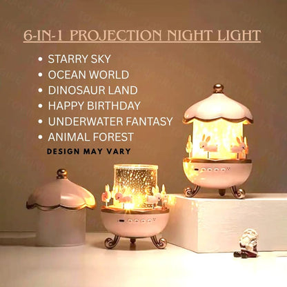 Rotating Cabin Projector Lamp (With Music)