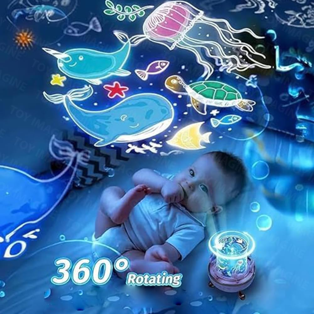 Rotating Cabin Projector Lamp (With Music)