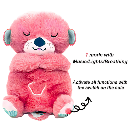 Max Bazaar Breathing Teddy Bear – Soothing Plush Toy with Music & Light