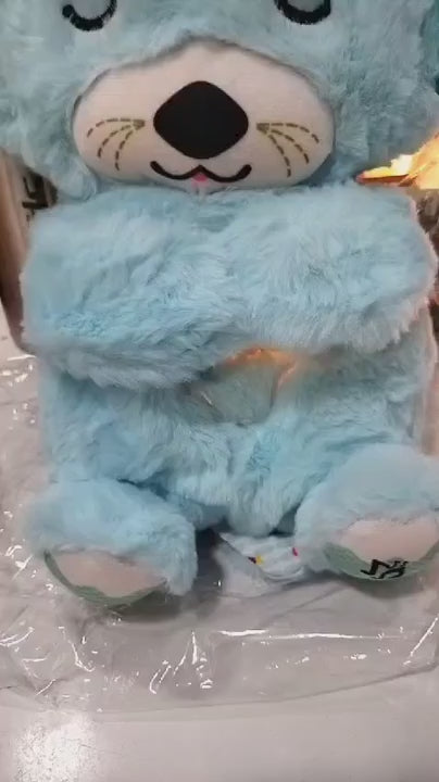 Max Bazaar Breathing Teddy Bear – Soothing Plush Toy with Music & Light