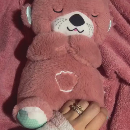 Max Bazaar Breathing Teddy Bear – Soothing Plush Toy with Music & Light